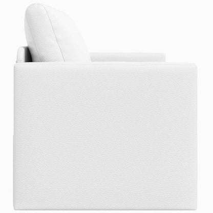 Slaapbank 110cm Wit Kunstleer