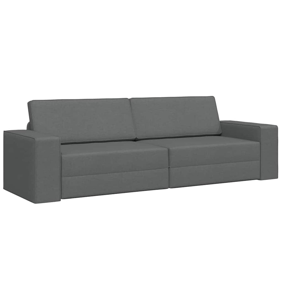 Slaapbank 200cm Donkergrijs Stof