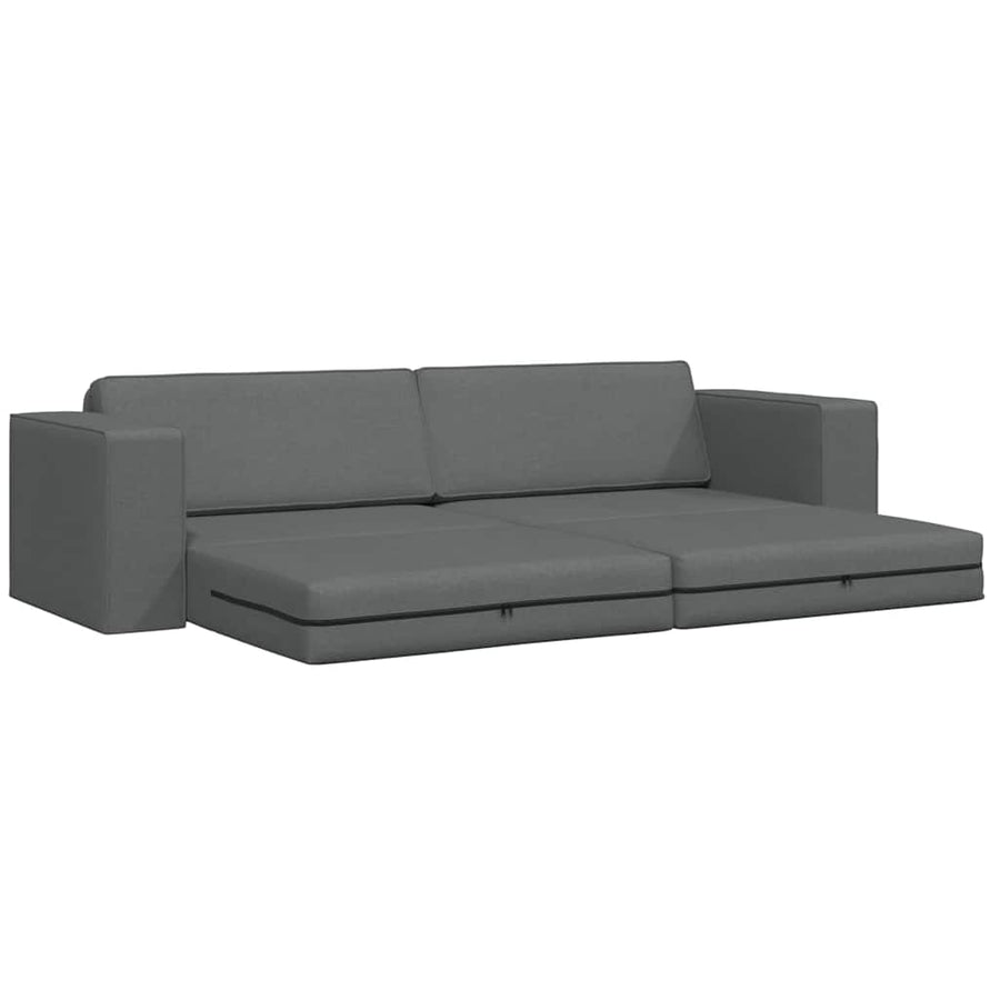 Slaapbank 200cm Donkergrijs Stof