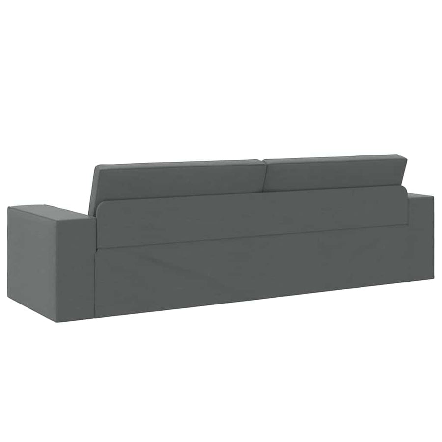 Slaapbank 200cm Donkergrijs Stof