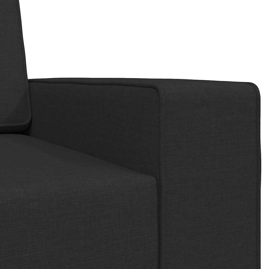 Slaapbank 200cm Zwart Stof