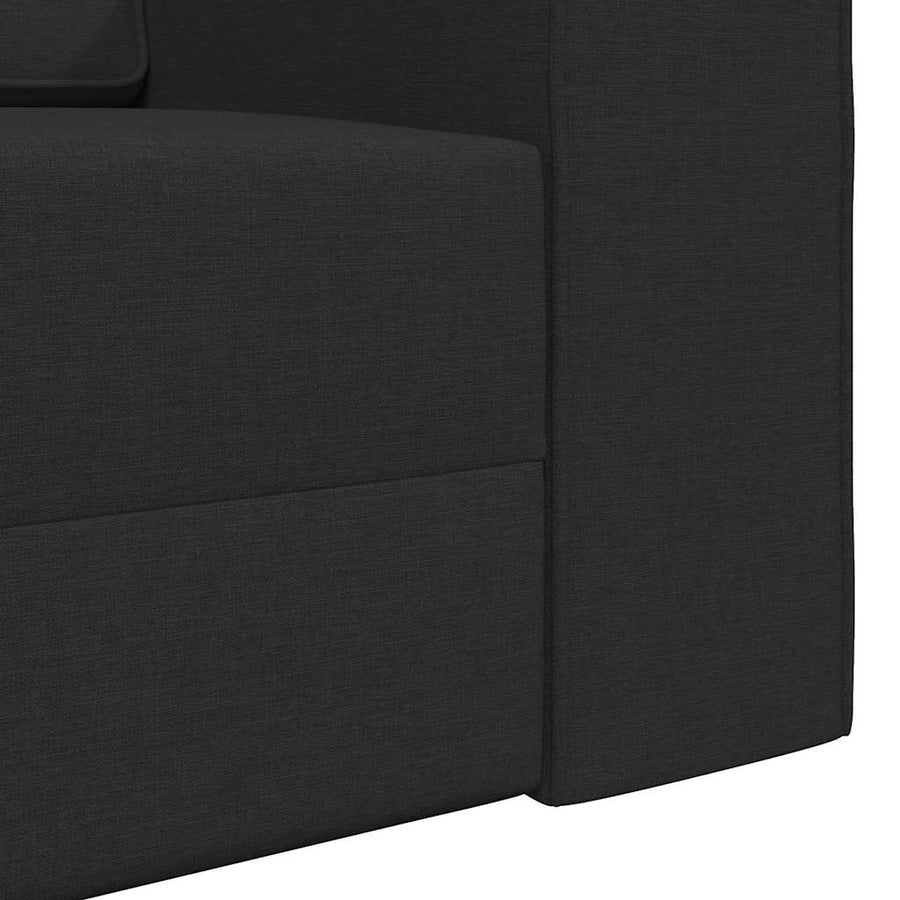 Slaapbank 200cm Zwart Stof