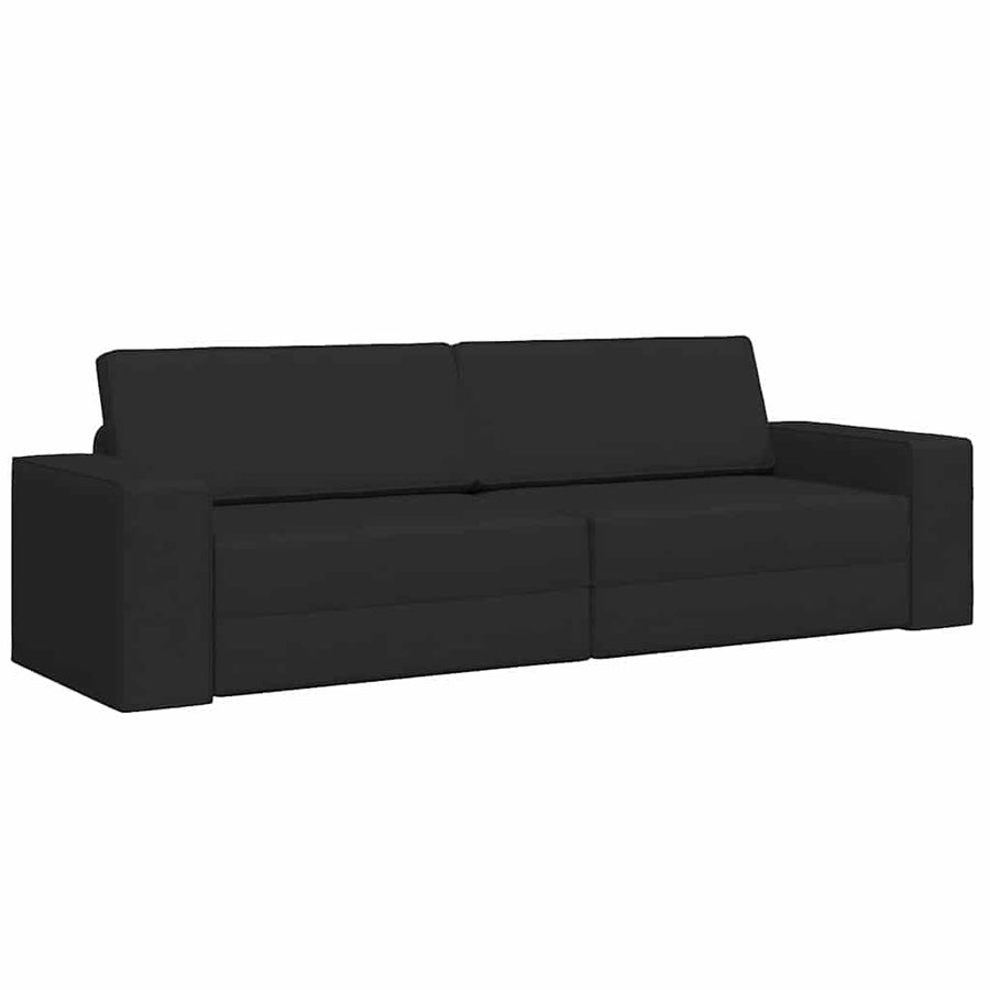 Slaapbank 200cm Zwart Stof