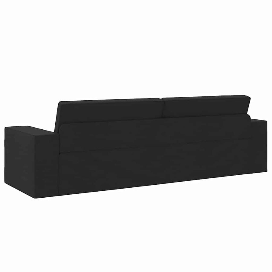 Slaapbank 200cm Zwart Stof