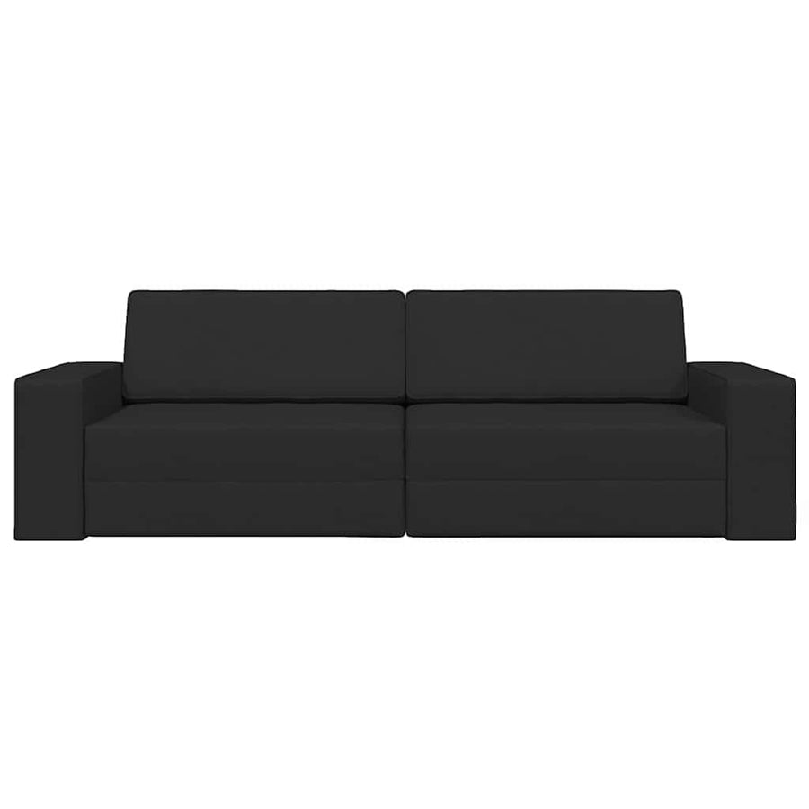 Slaapbank 200cm Zwart Stof
