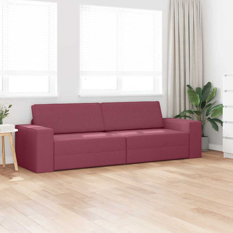 Slaapbank Wijnrood 245 x 78 x 77 cm Fluweel