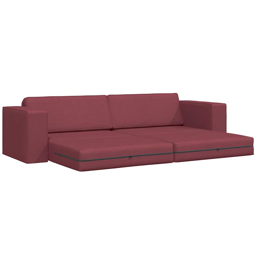 Slaapbank Wijnrood 245 x 78 x 77 cm Fluweel