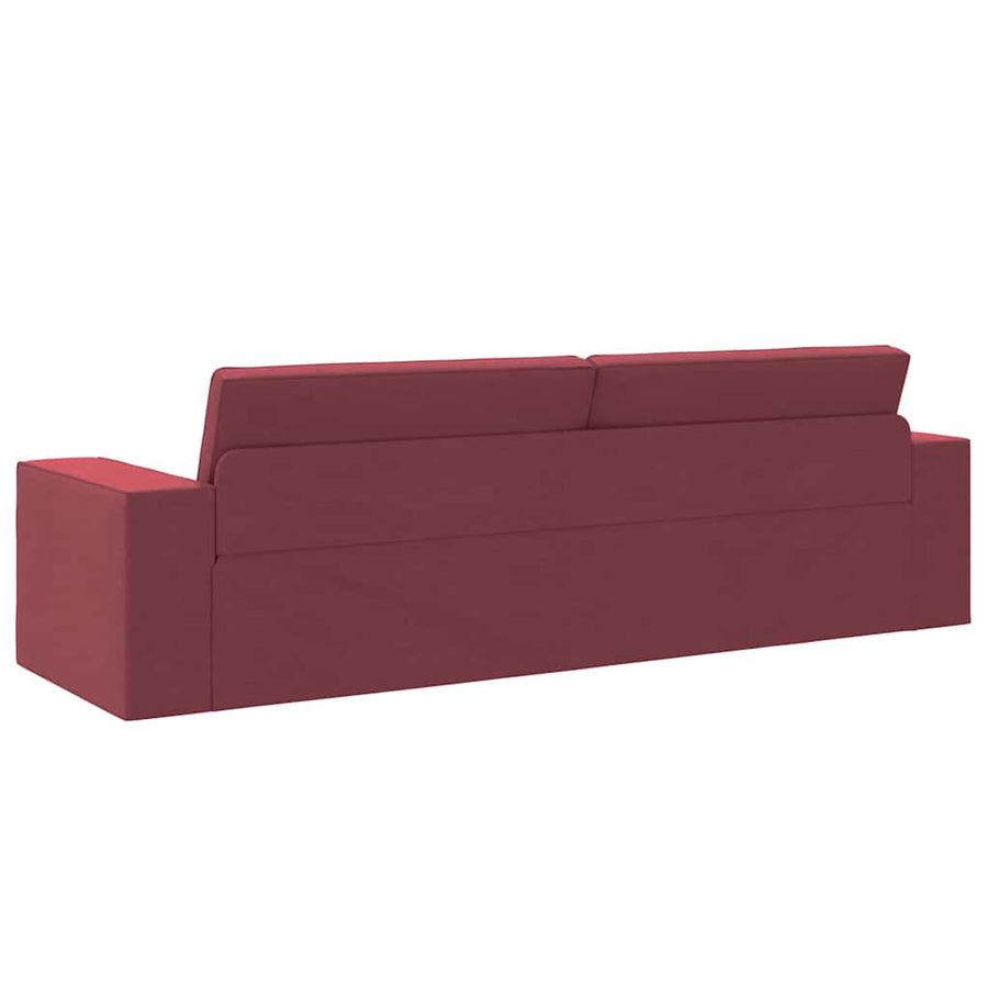 Slaapbank Wijnrood 245 x 78 x 77 cm Fluweel