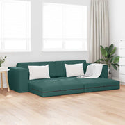 Slaapbank 200 cm donkergroen stof