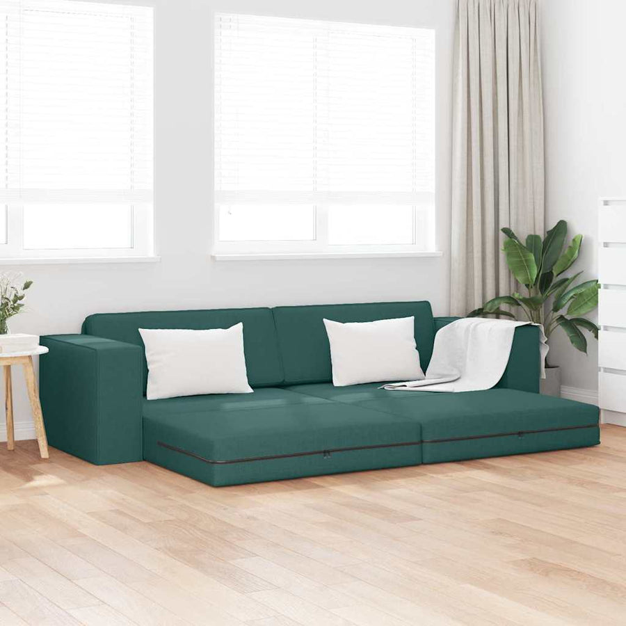Slaapbank 200cm Donkergroen Stof