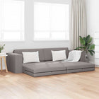 Slaapbank 200 cm taupe stof