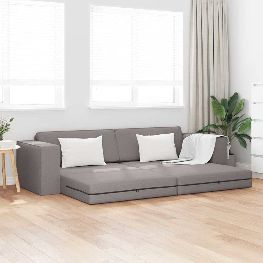 Slaapbank 200cm Taupe Stof