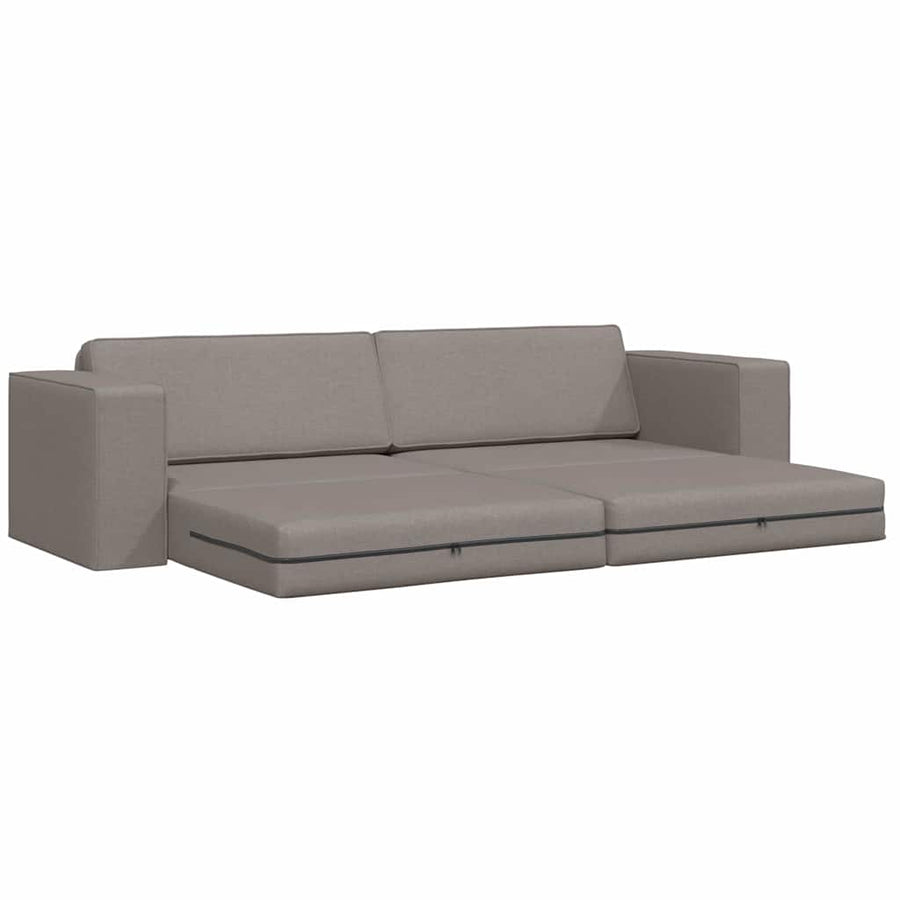 Slaapbank 200cm Taupe Stof