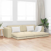 Slaapbank 200cm crème stof