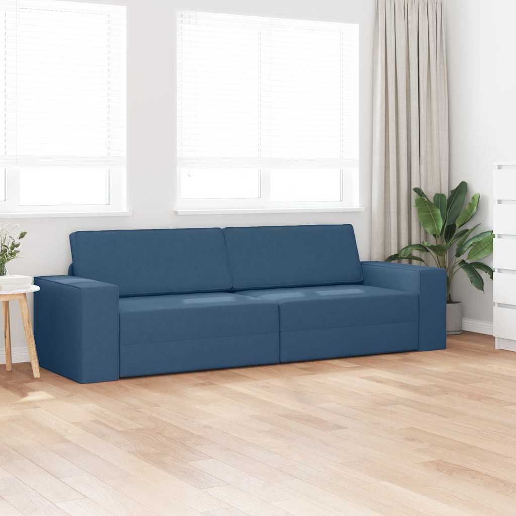 Vloerslaapbank Marineblauw 245 x 78 x 77 cm Stof