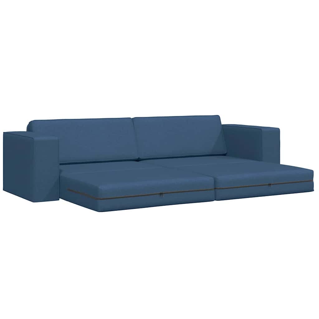 Vloerslaapbank Marineblauw 245 x 78 x 77 cm Stof