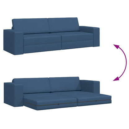 Vloerslaapbank Marineblauw 245 x 78 x 77 cm Stof
