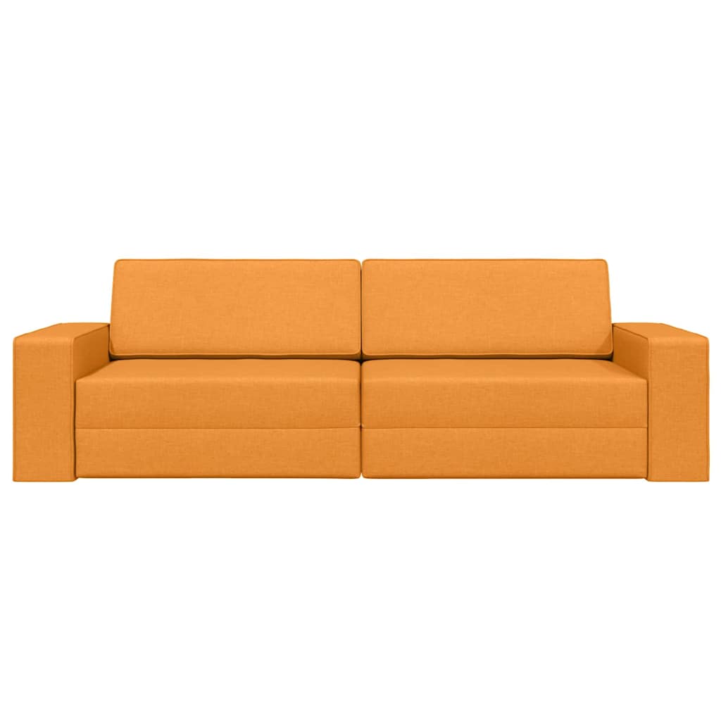 Vloerslaapbank Donkergeel 245 x 78 x 77 cm Stof