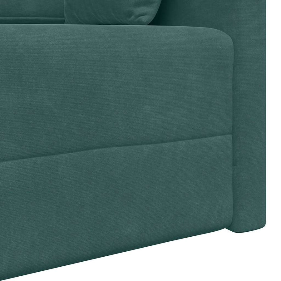 Vloerslaapbank Donkergroen 213 x 70 x 77 cm Fluweel
