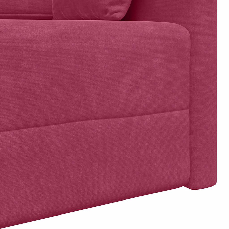 Slaapbank Wijnrood 213 x 70 x 77 cm Fluweel