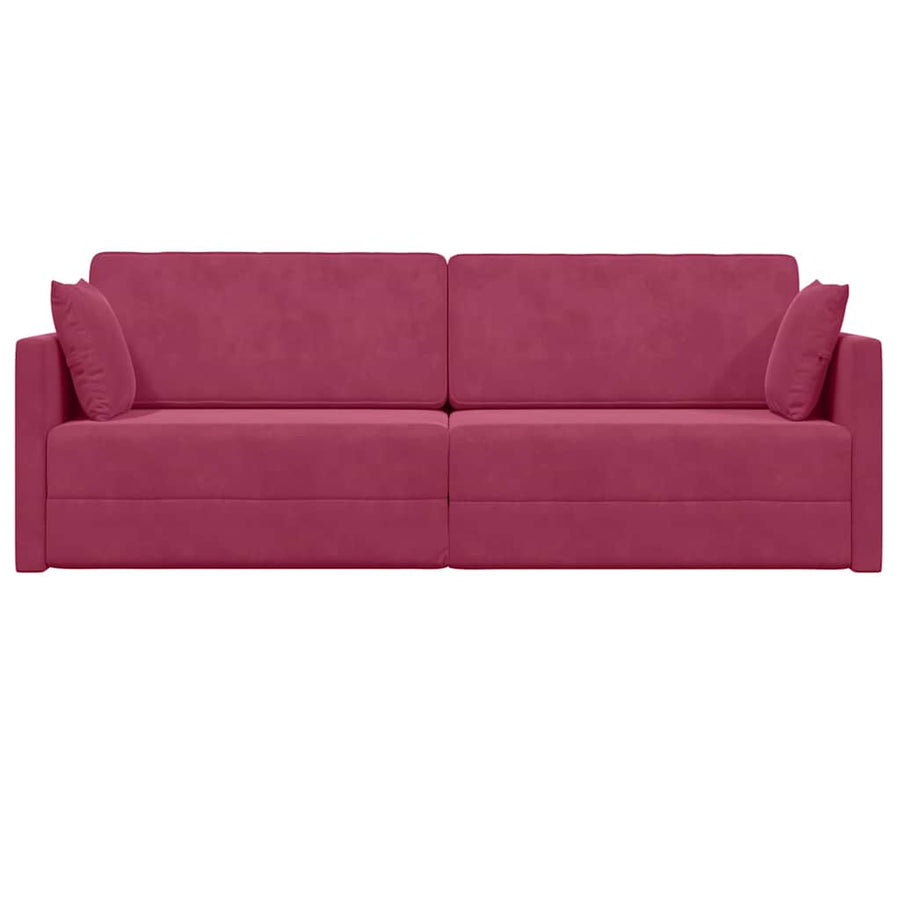 Slaapbank Wijnrood 213 x 70 x 77 cm Fluweel