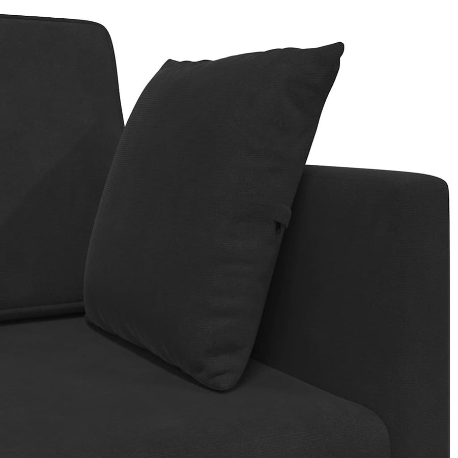 Vloerslaapbank Zwart 213 x 70 x 77 cm Fluweel