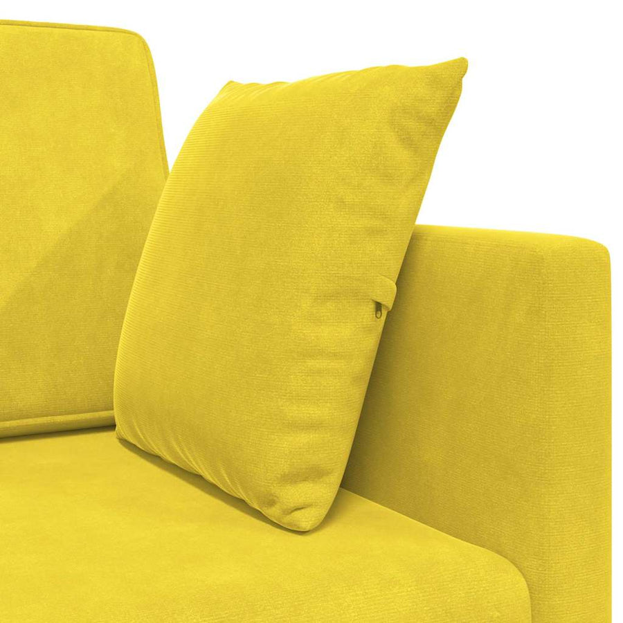 Slaapbank Geel 213 x 70 x 77 cm Fluweel