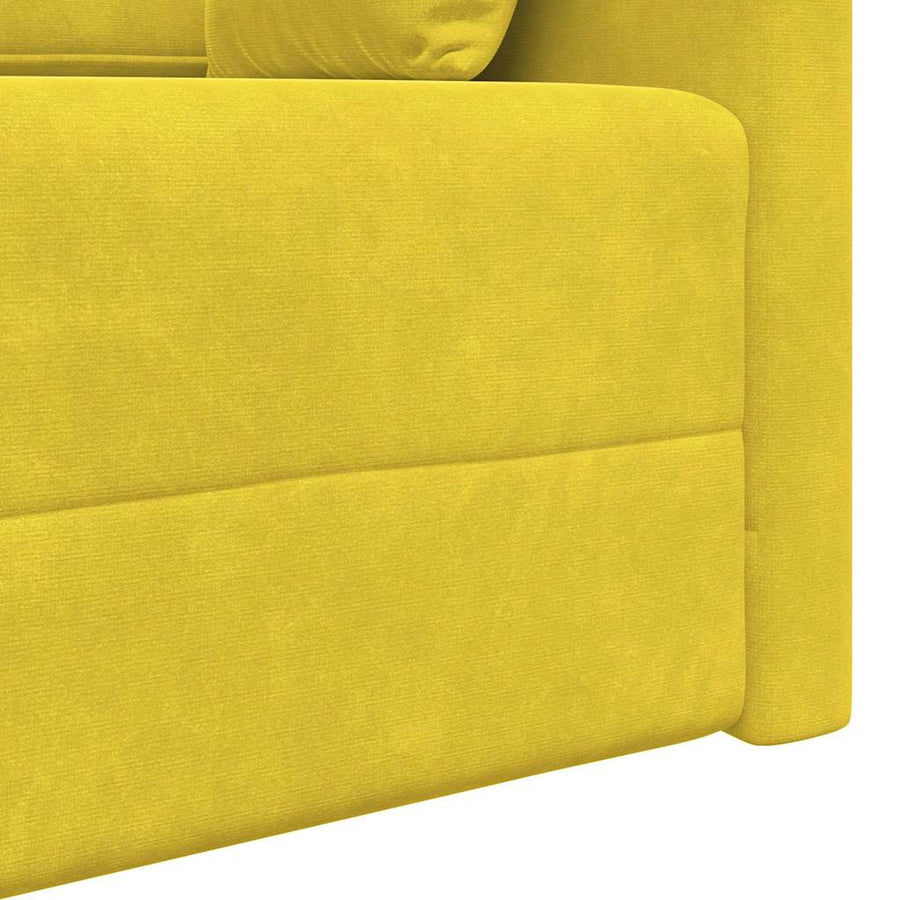 Slaapbank Geel 213 x 70 x 77 cm Fluweel