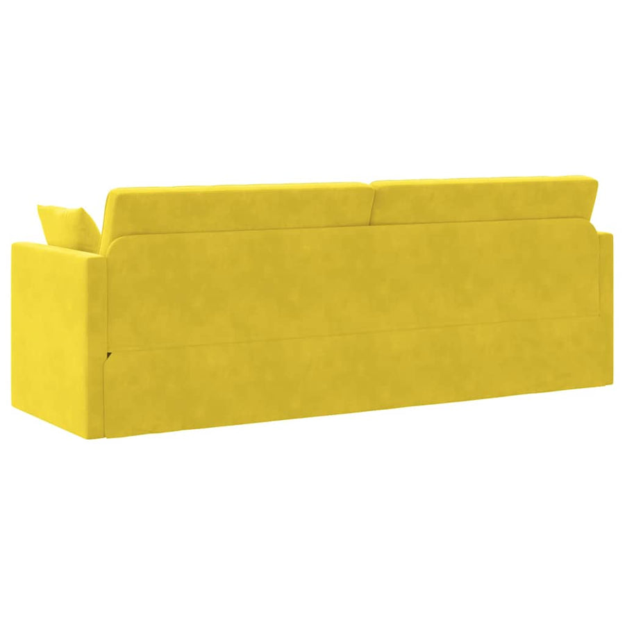 Slaapbank Geel 213 x 70 x 77 cm Fluweel