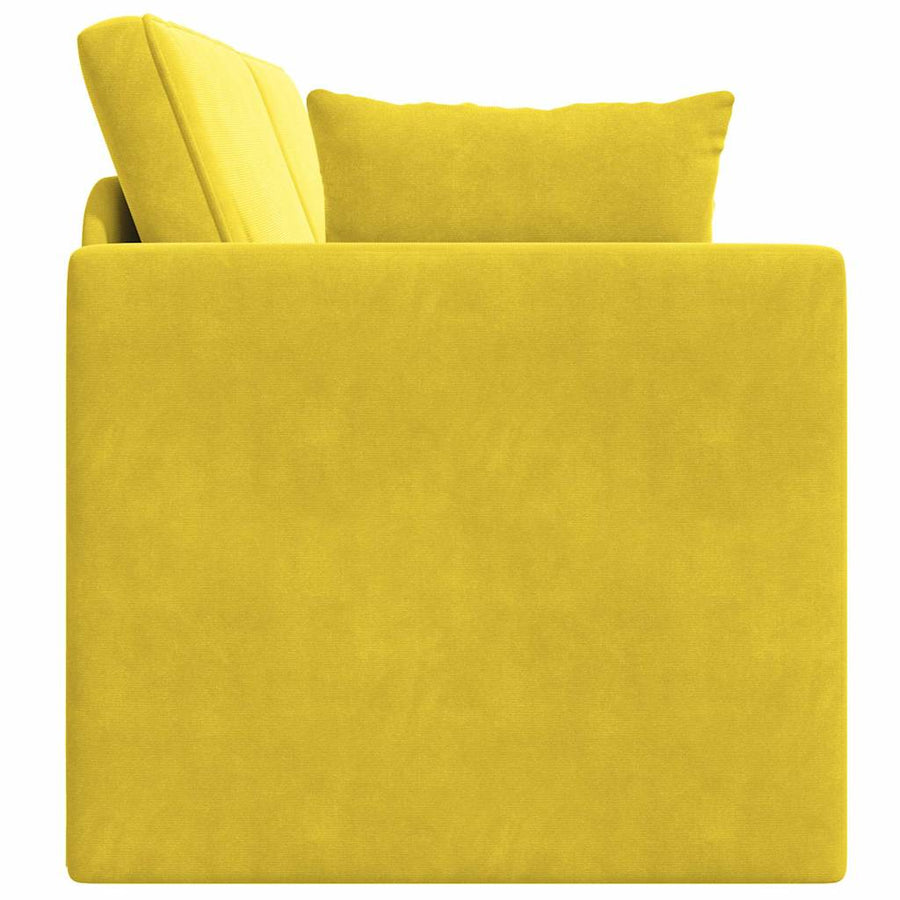 Slaapbank Geel 213 x 70 x 77 cm Fluweel