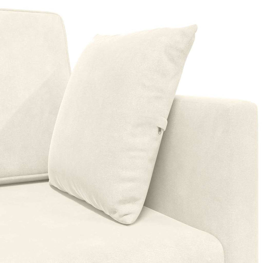 Vloerslaapbank Crème 213 x 70 x 77 cm Fluweel