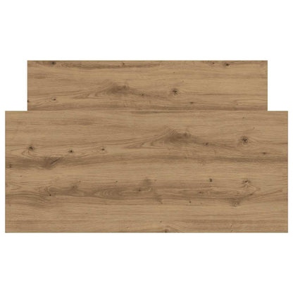Bedframe zonder matras spaanplaat artisanaal eikenkleurig