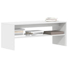TV cabinet 100x40x40 cm engineered wood white