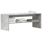 TV cabinet 100x40x40 cm engineered wood concrete gray