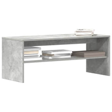 Tv-meubel 100x40x40 cm bewerkt hout betongrijs