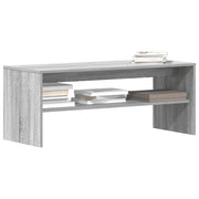 Tv-meubel 100x40x40 cm bewerkt hout grijs