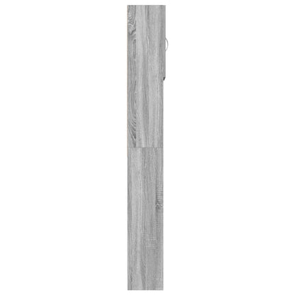 Wasmachinekast 64x24x190 cm bewerkt hout grijs sonoma eikenkl