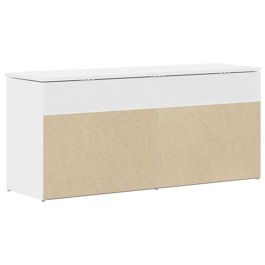 Schoenenbank 102x30,5x45 cm bewerkt hout wit