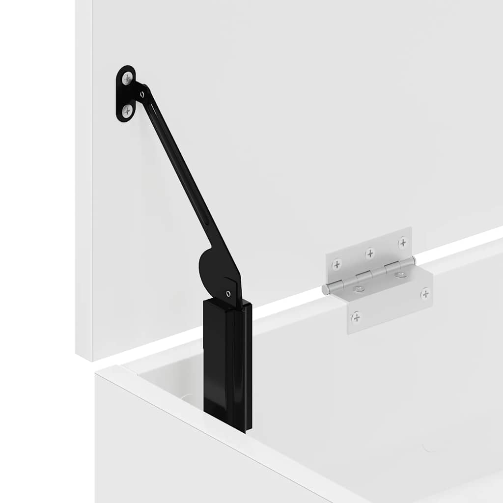 Schoenenbank 102x30,5x45 cm bewerkt hout wit