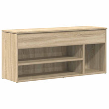 Schoenenbank 102x30,5x45 cm bewerkt hout sonoma eikenkleurig
