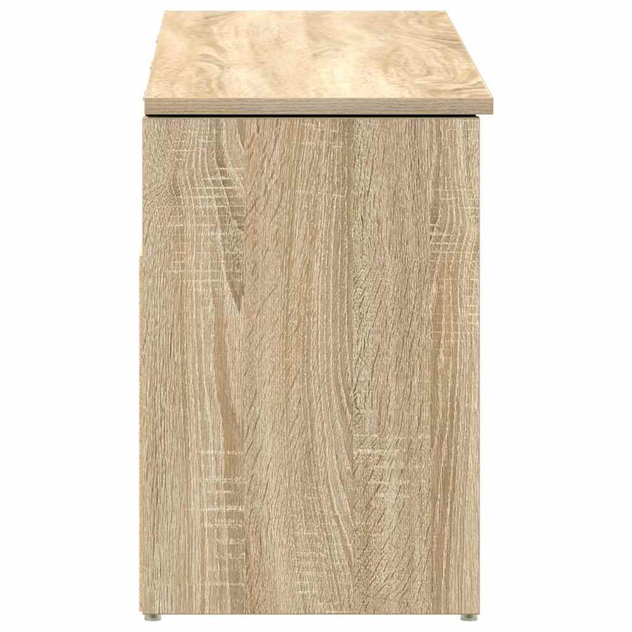 Schoenenbank 102x30,5x45 cm bewerkt hout sonoma eikenkleurig