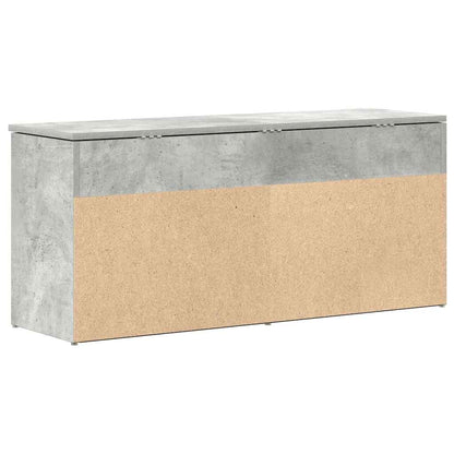 Schoenenbank 102x30,5x45 cm bewerkt hout betongrijs