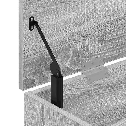 Schoenenbank 102x30,5x45cm bewerkt hout grijs sonoma eikenkleur
