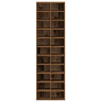 Schoenenkast 54x34x183 cm spaanplaat oud hout