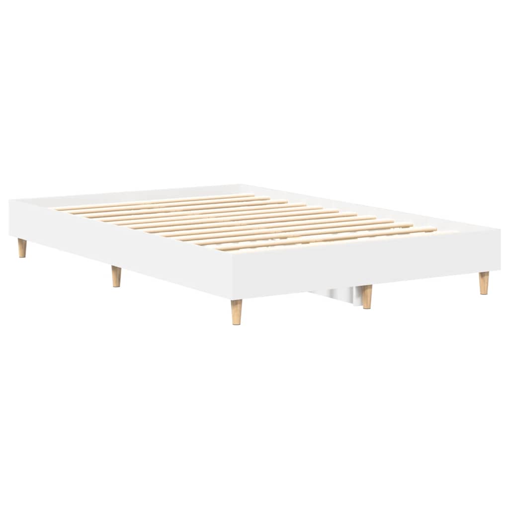 Bedframe zonder matras 120x200 cm spaanplaat wit