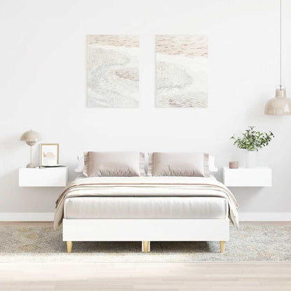 Bedframe zonder matras 120x200 cm spaanplaat wit