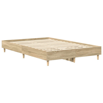 Bedframe zonder matras 120x200cm spaanplaat sonoma eikenkleurig