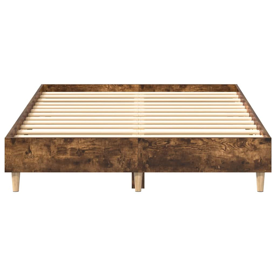 Bedframe zonder matras 120x200 cm spaanplaat gerookt eiken