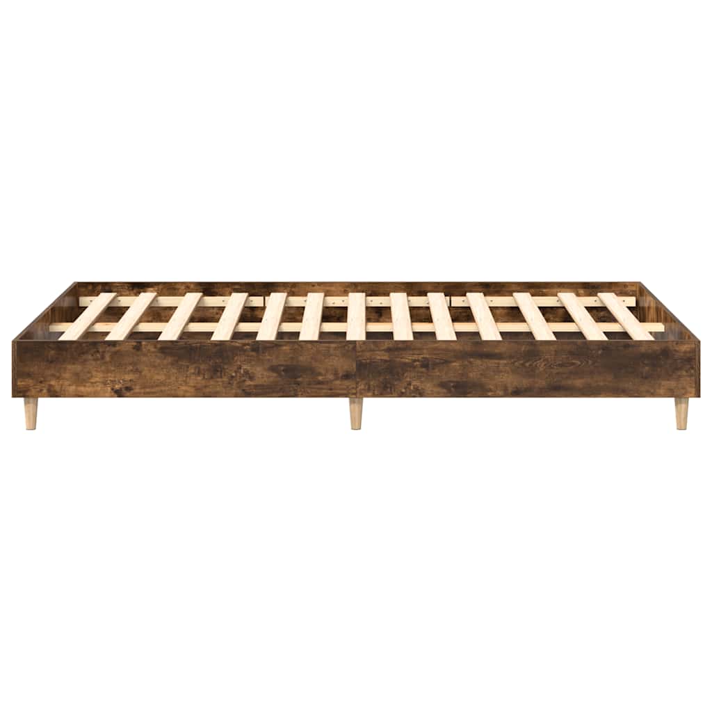 Bedframe zonder matras 120x200 cm spaanplaat gerookt eiken