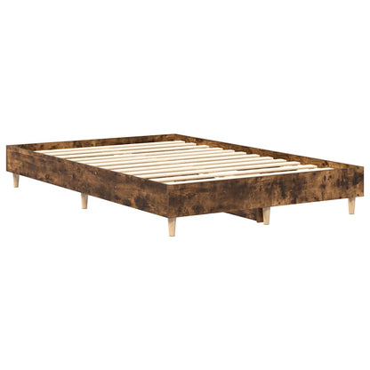 Bedframe zonder matras 120x200 cm spaanplaat gerookt eiken